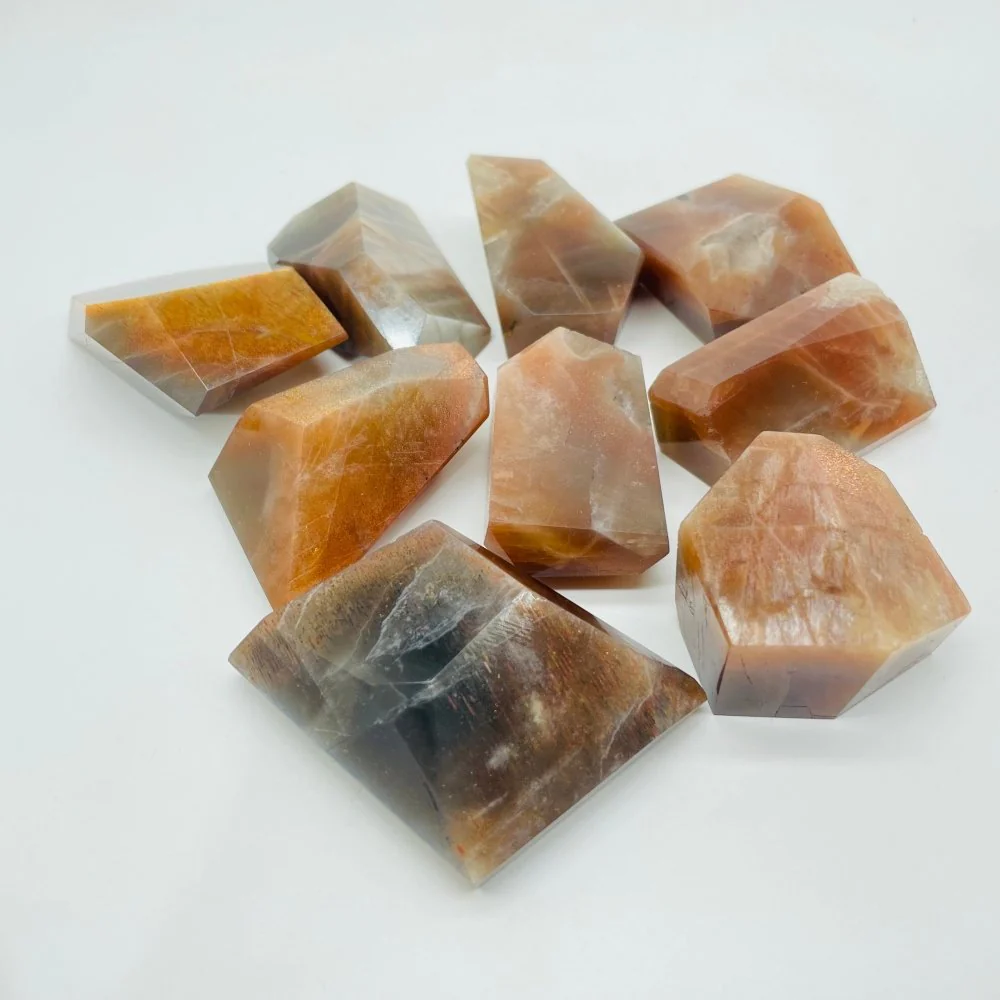 Black Rainbow Sun Stone with Hematite Free Form Wholesale - Image 2