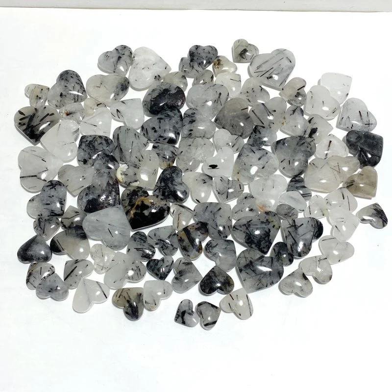 97 Pieces Black Tourmaline Heart