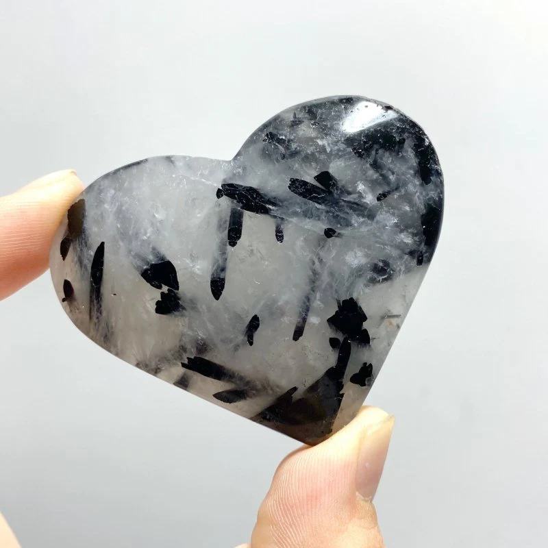 97 Pieces Black Tourmaline Heart - Image 2