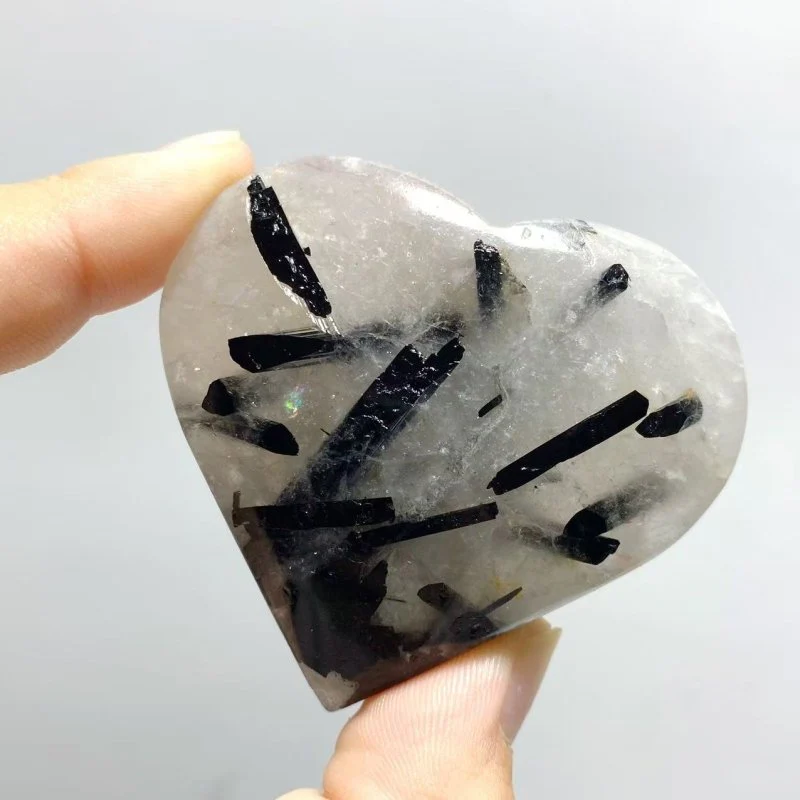 97 Pieces Black Tourmaline Heart - Image 3