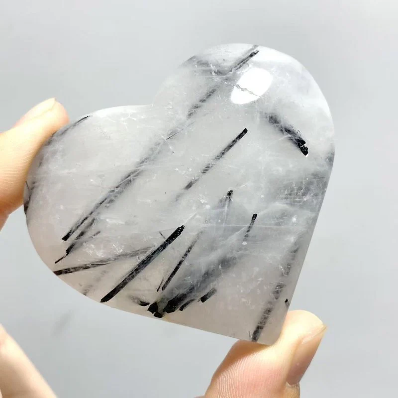 97 Pieces Black Tourmaline Heart - Image 4