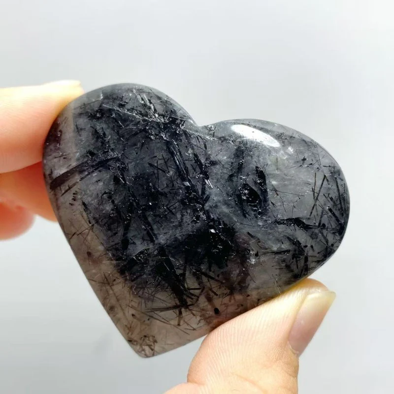 97 Pieces Black Tourmaline Heart - Image 5