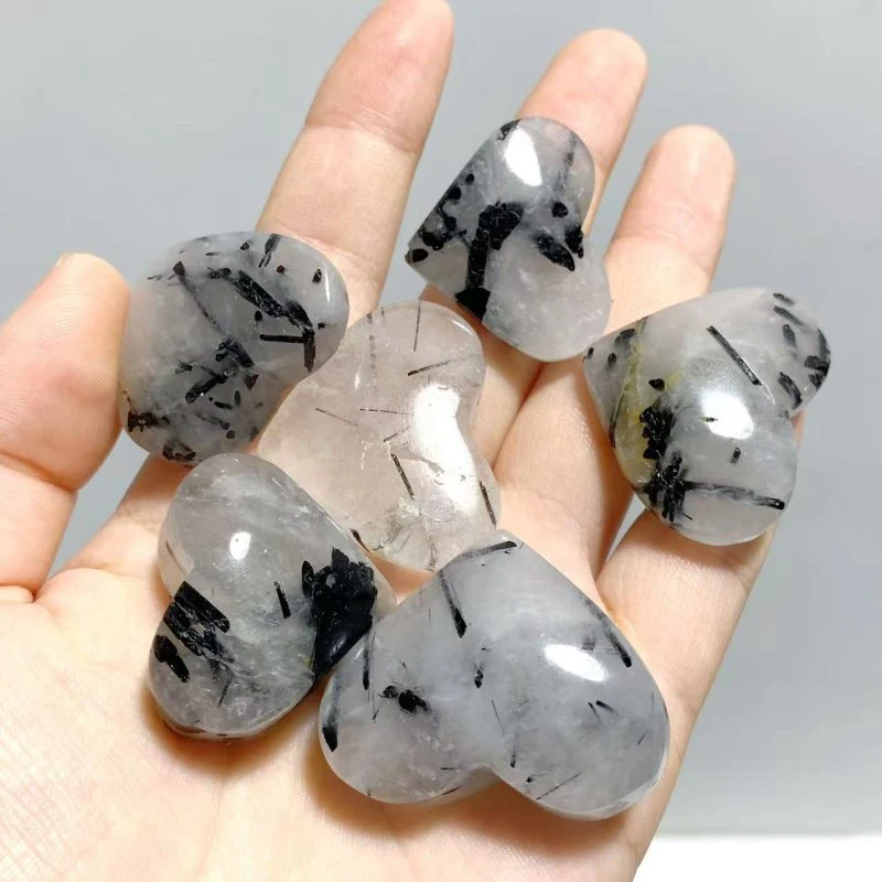 97 Pieces Black Tourmaline Heart - Image 7