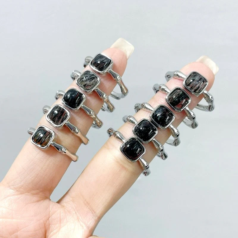 Black Tourmaline Ring Crystal Wholesale - Image 2