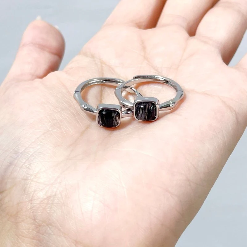 Black Tourmaline Ring Crystal Wholesale - Image 4