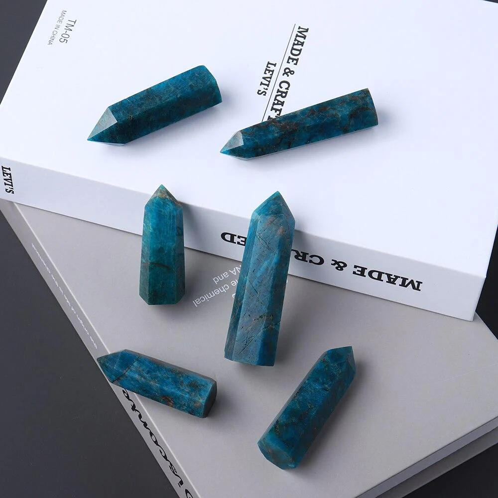 Blue Apatite Tower Point Quartz Wholesale - Image 4