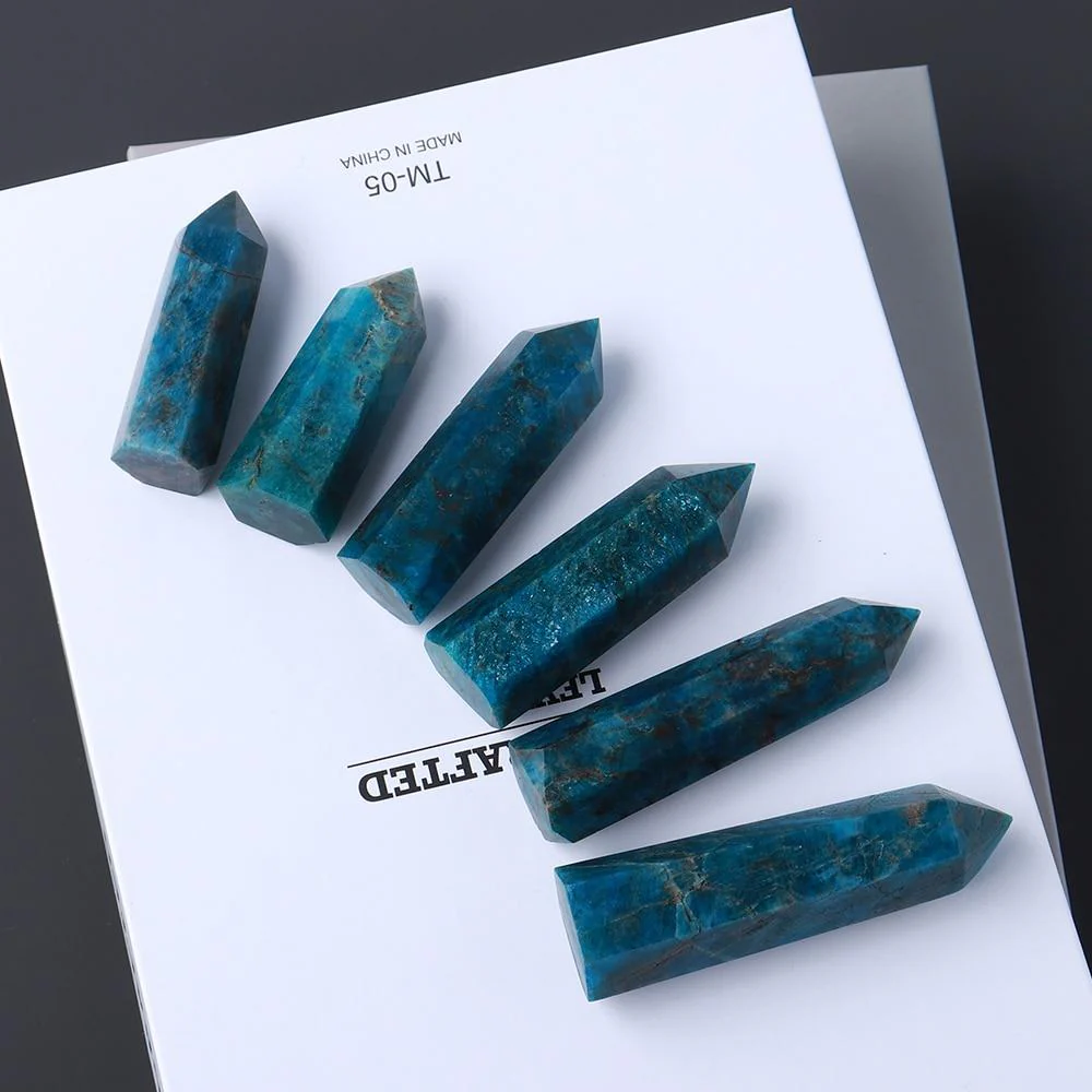 Blue Apatite Tower Point Quartz Wholesale - Image 5