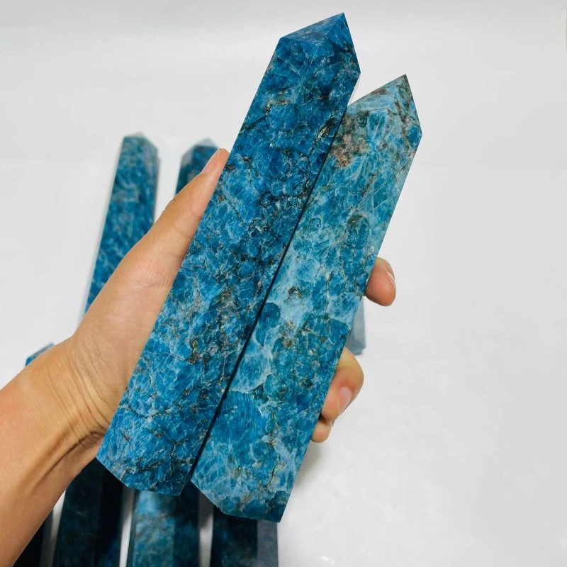 10 Pieces Large Blue Apatite Tower - Image 6