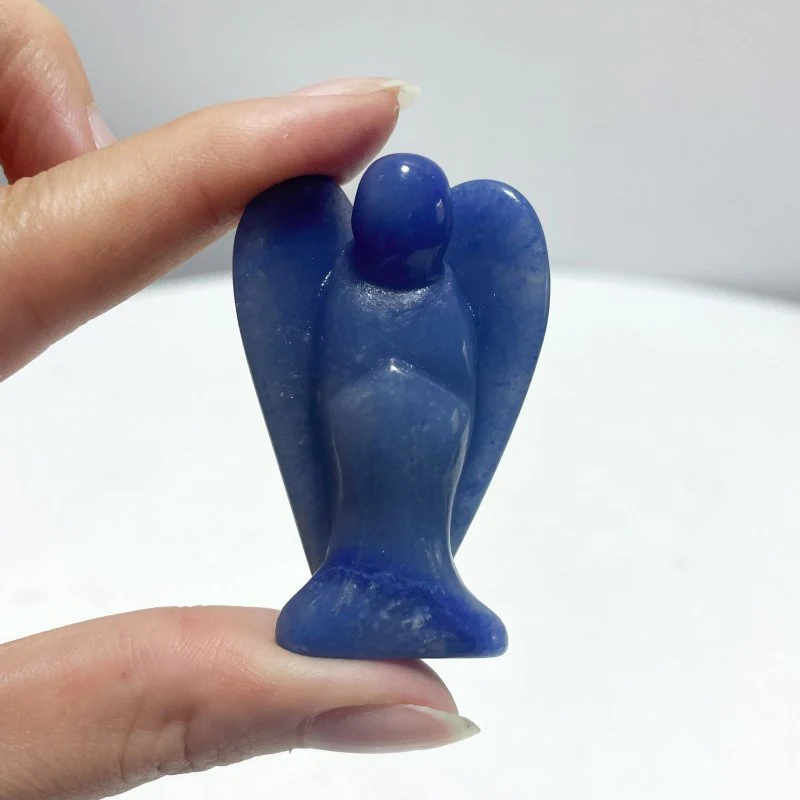Blue Aventurine Angel Carving Wholesale - Image 2