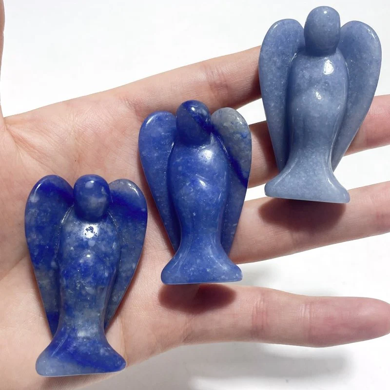 Blue Aventurine Angel Carving Wholesale - Image 3