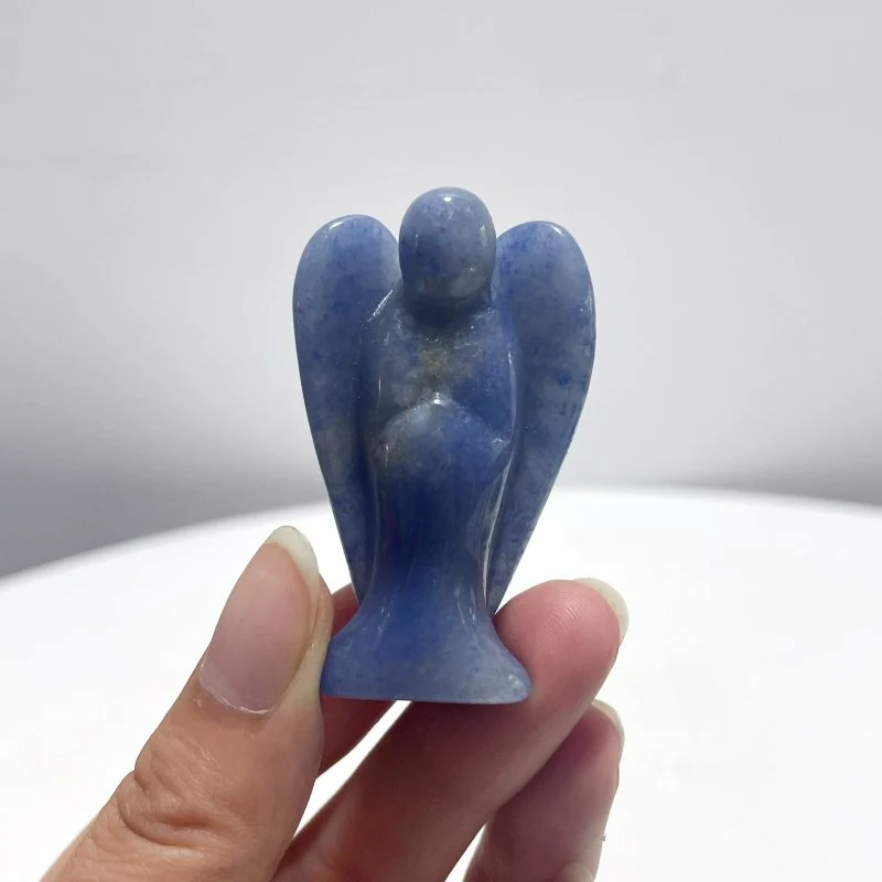 Blue Aventurine Angel Carving Wholesale - Image 4