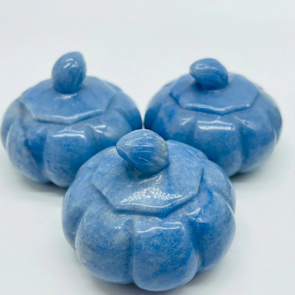 Blue Aventurine & Lapis Lazuli Pumpkin Carving Wholesale - Image 3