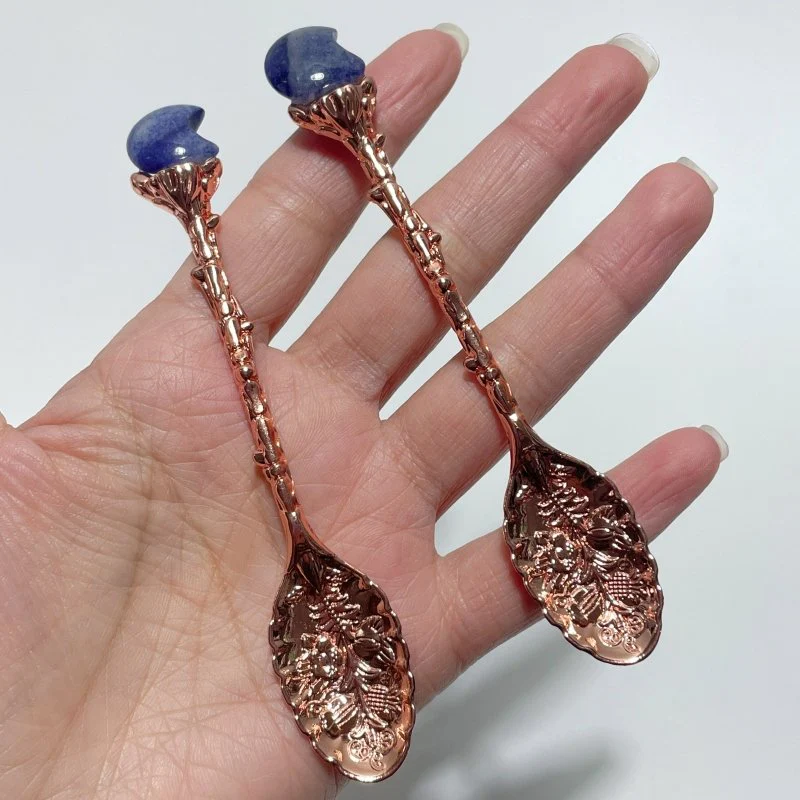 Blue Aventurine Mini Moon Coffee Spoon Wholesale - Image 5