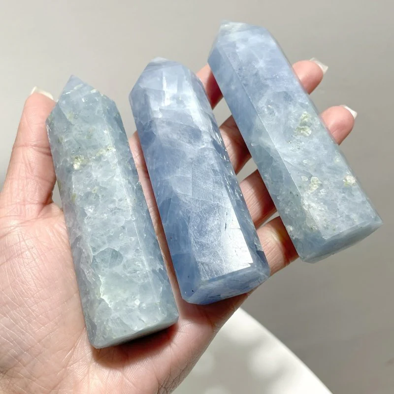 Blue Calcite Point Tower Wholesale - Image 3