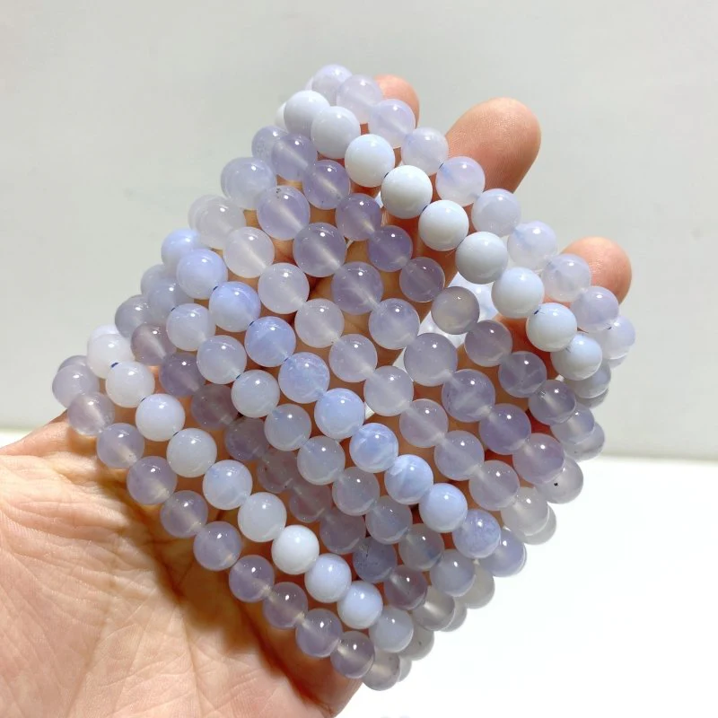16 Pieces Blue Chalcedony Bracelets
