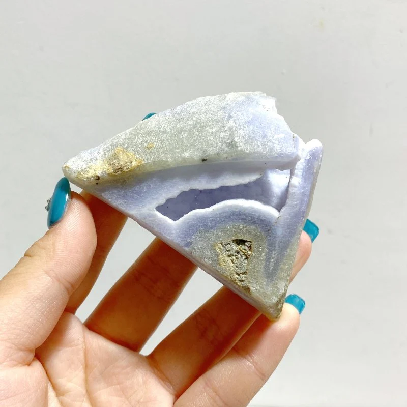 18 Pieces Geode Druzy Blue Chalcedony - Image 6