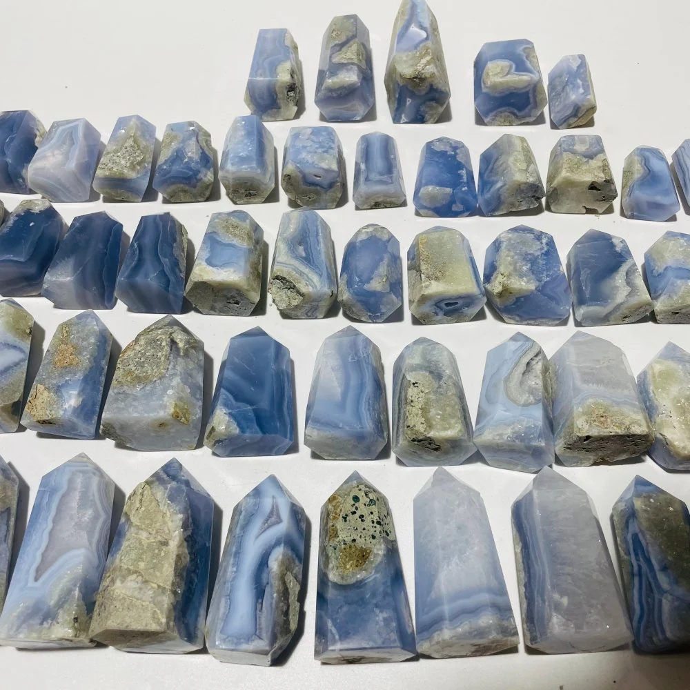 48 Pieces Blue Chalcedony Points - Image 7