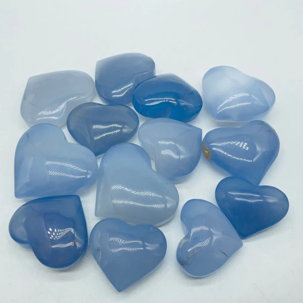 Blue Chalcedony Heart Stone Wholesale - Image 2