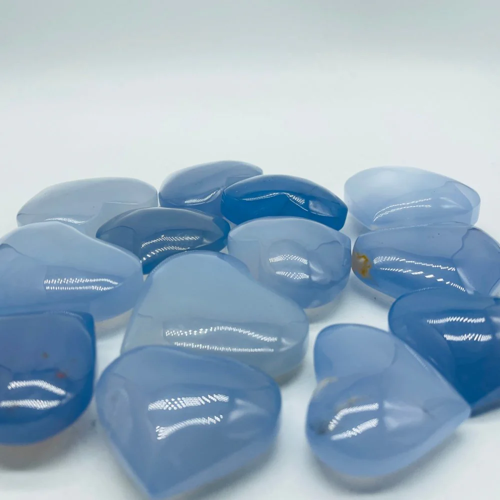 Blue Chalcedony Heart Stone Wholesale - Image 3