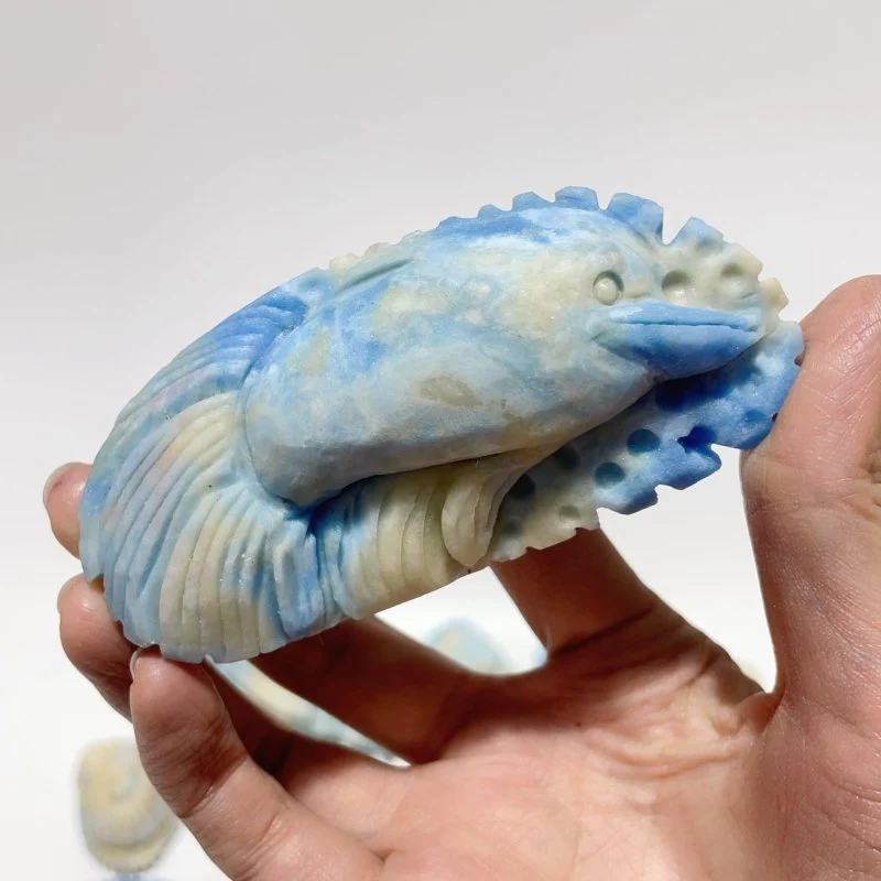 31 Pieces Blue Dumortierite Sea Animal Carving