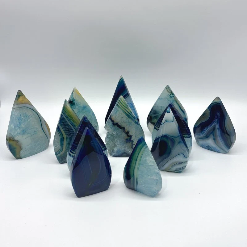 Blue Dyed Agate Arrow Head Shape Wholesale