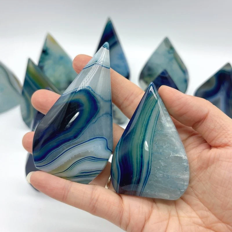 Blue Dyed Agate Arrow Head Shape Wholesale - Image 6