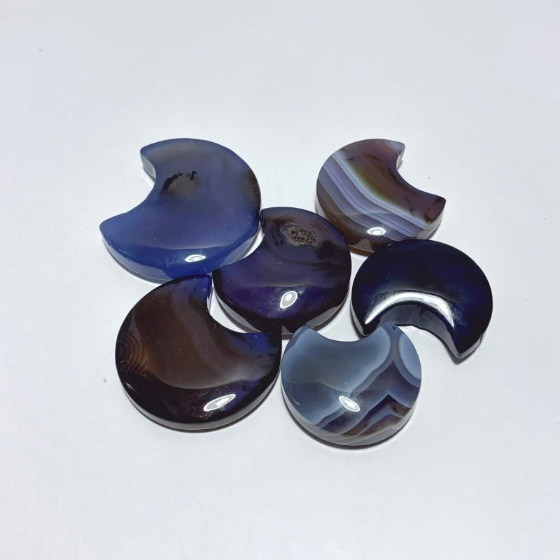Blue Dyed Agate Moon & Star Wholesale - Image 2