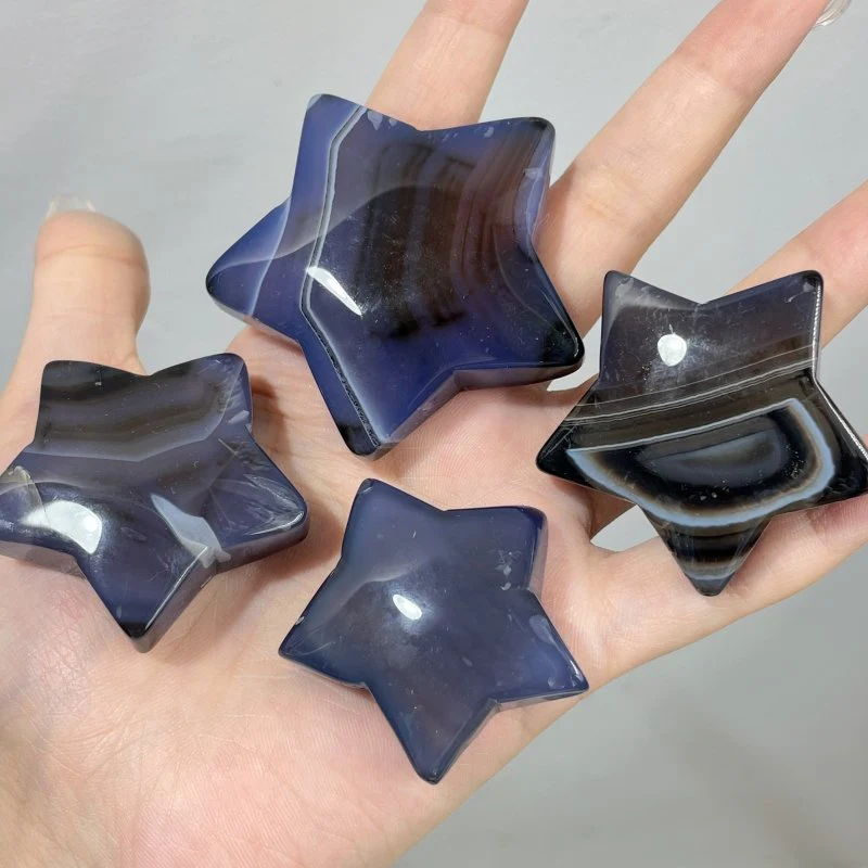 Blue Dyed Agate Moon & Star Wholesale - Image 4