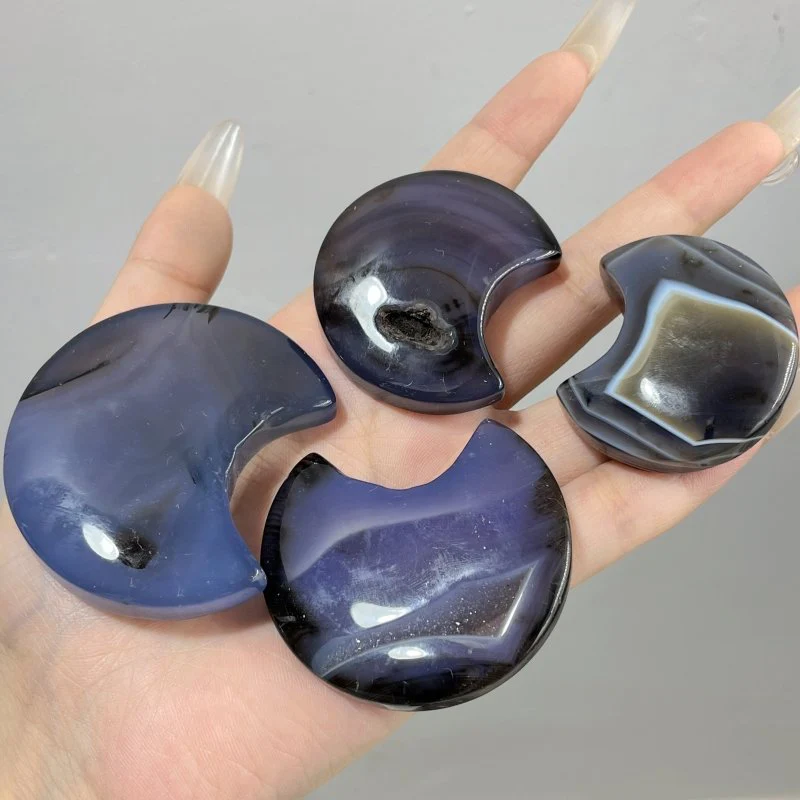 Blue Dyed Agate Moon & Star Wholesale - Image 5