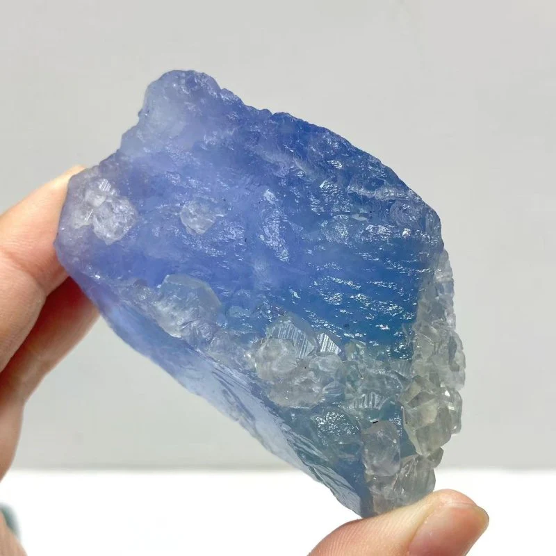 14 Pieces Blue Fluorite Mixed Calcite Raw Stone Specimen For Collection - Image 2