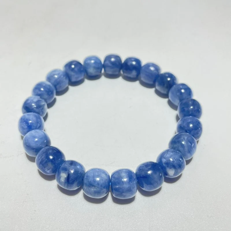 Blue Kyanite Apple Shape Beads Bracelet (HGUB16) - Image 3