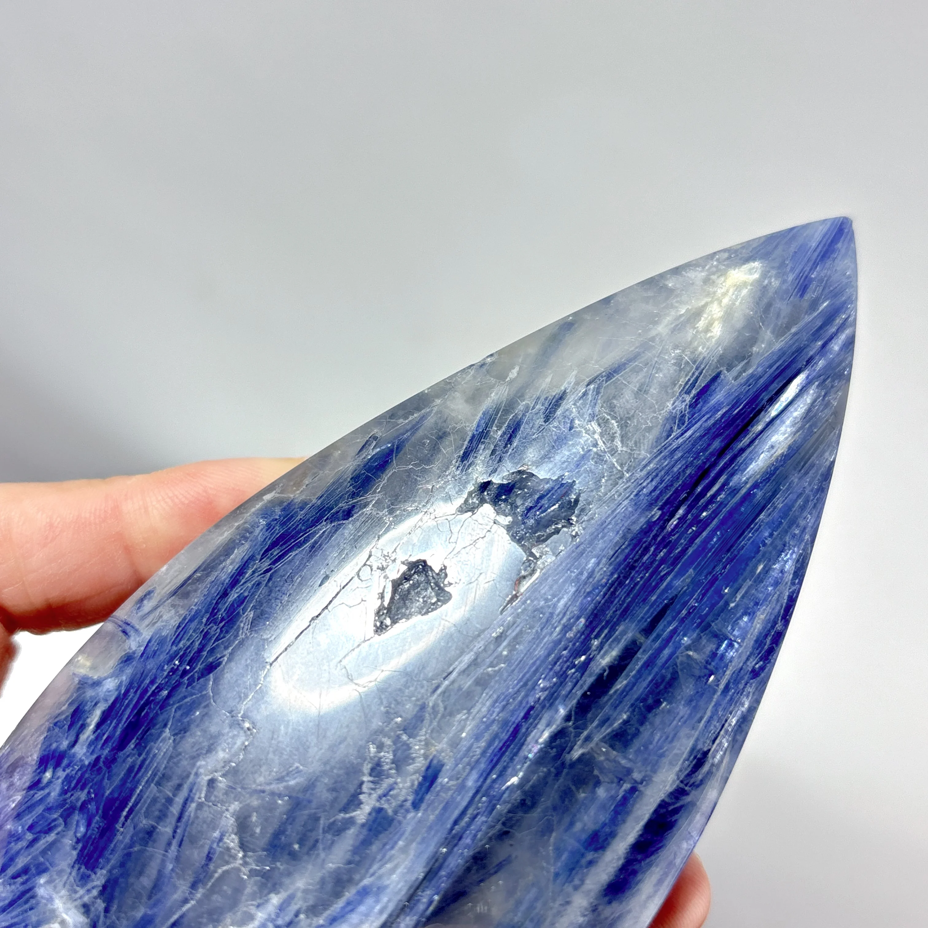 12 Pieces Beautiful Blue Kyanite Mixed Clear Quartz Arrow Head Shape Carving - Image 10