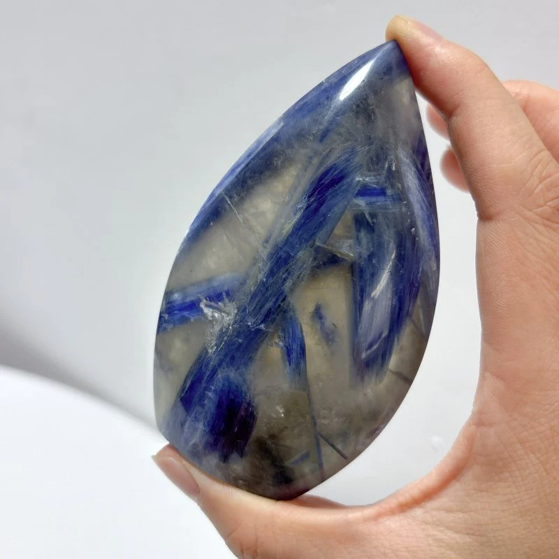 12 Pieces Beautiful Blue Kyanite Mixed Clear Quartz Arrow Head Shape Carving - Image 4