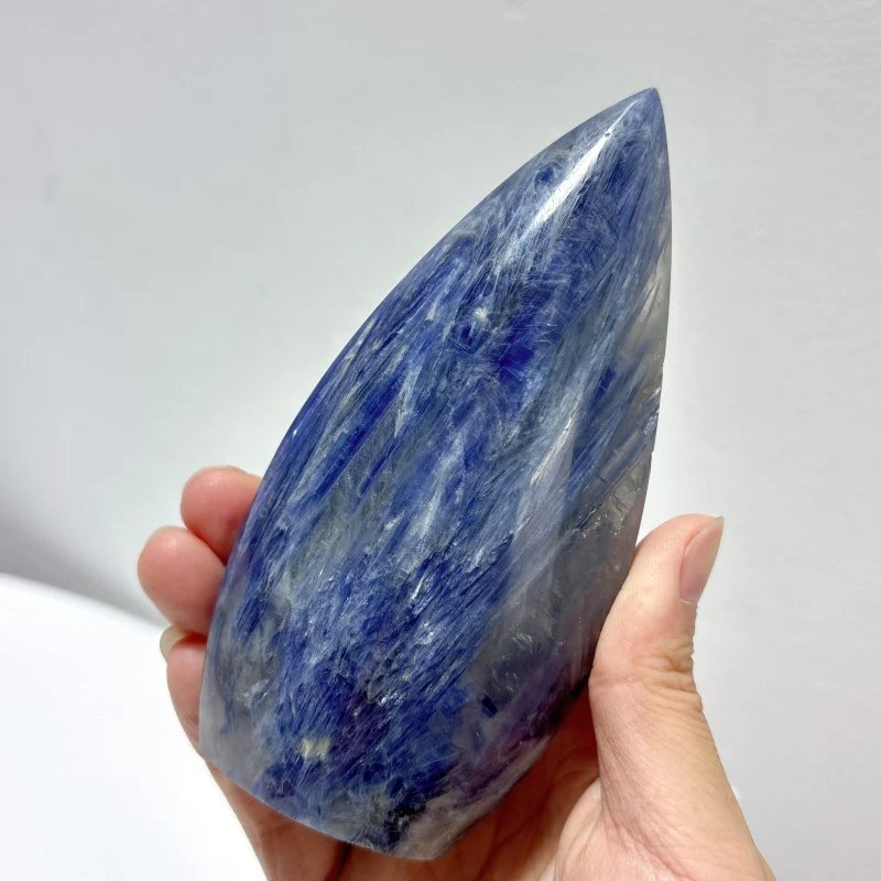 12 Pieces Beautiful Blue Kyanite Mixed Clear Quartz Arrow Head Shape Carving - Image 5
