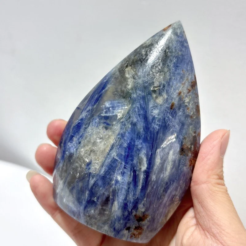 12 Pieces Beautiful Blue Kyanite Mixed Clear Quartz Arrow Head Shape Carving - Image 7