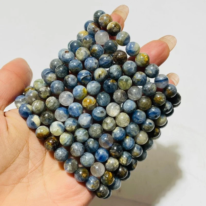 Blue Kyanite Mixed Quartz Bracelet Wholesale - Image 2