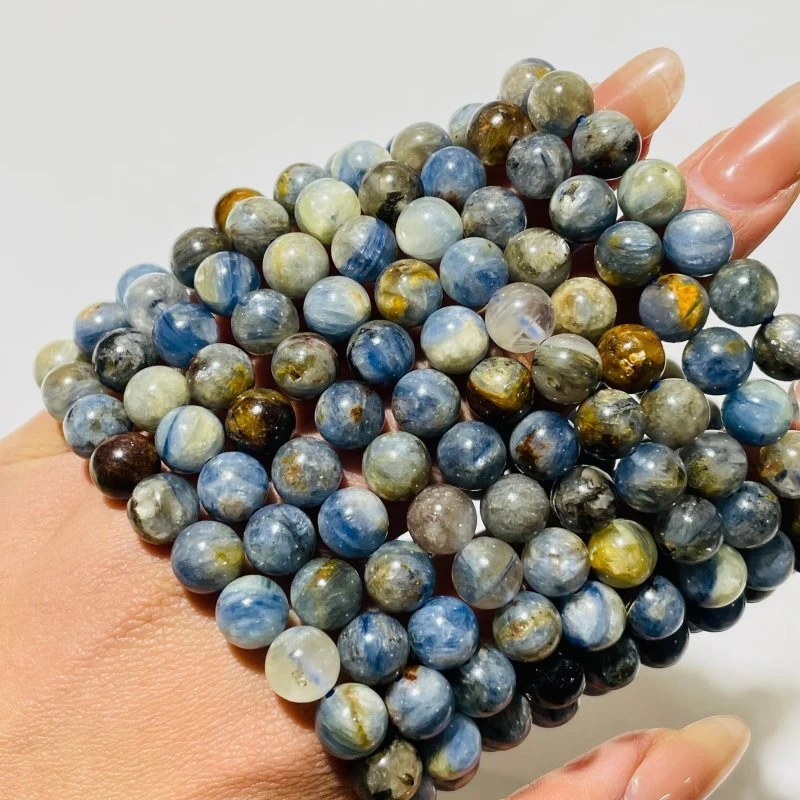 Blue Kyanite Mixed Quartz Bracelet Wholesale - Image 3
