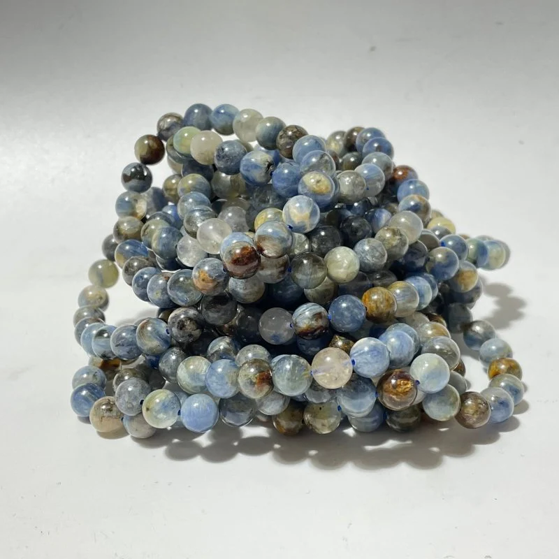 Blue Kyanite Mixed Quartz Bracelet Wholesale - Image 4