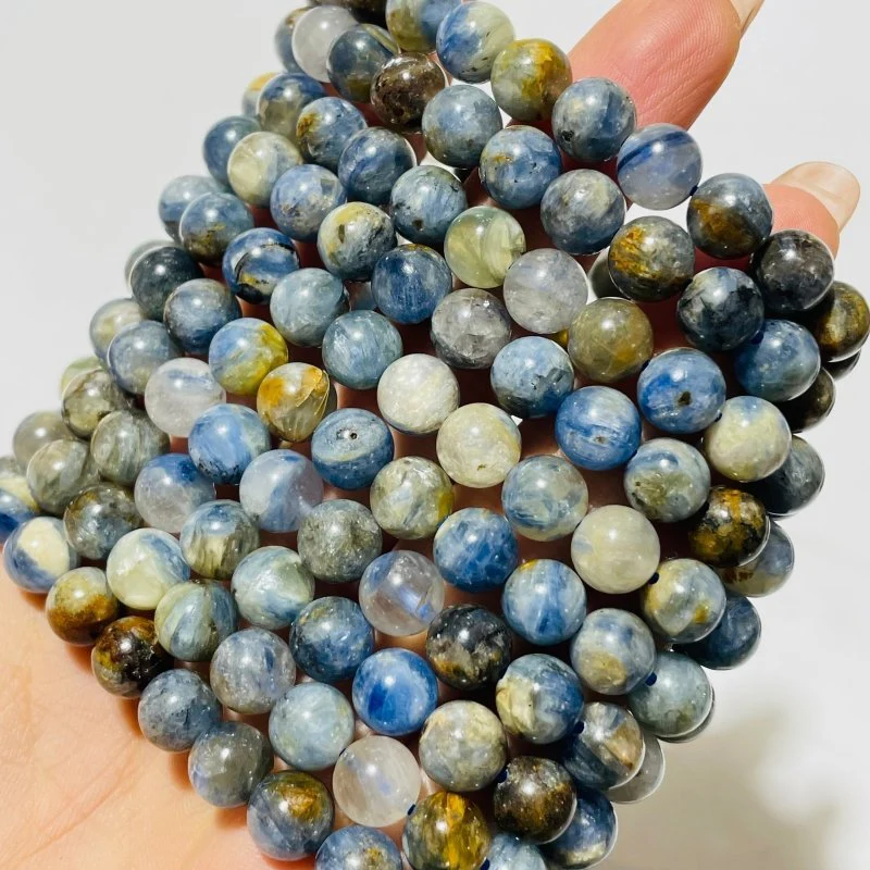 Blue Kyanite Mixed Quartz Bracelet Wholesale - Image 5