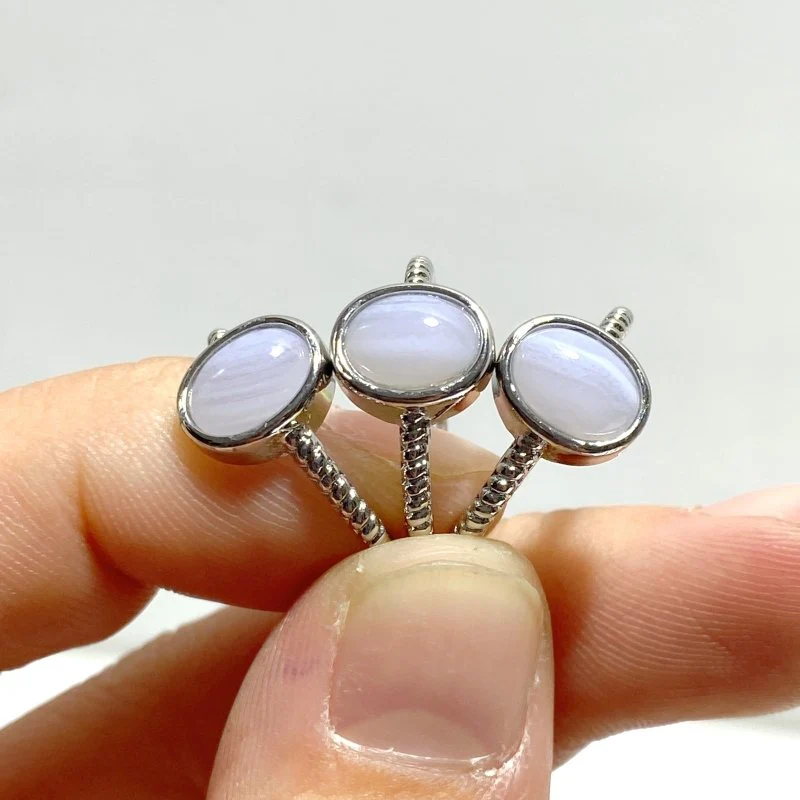 Blue Lace Agate Ring Wholesale - Image 2
