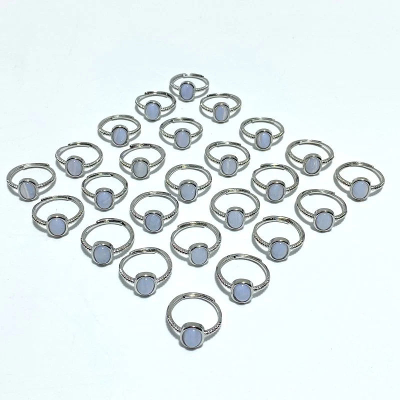 Blue Lace Agate Ring Wholesale - Image 4