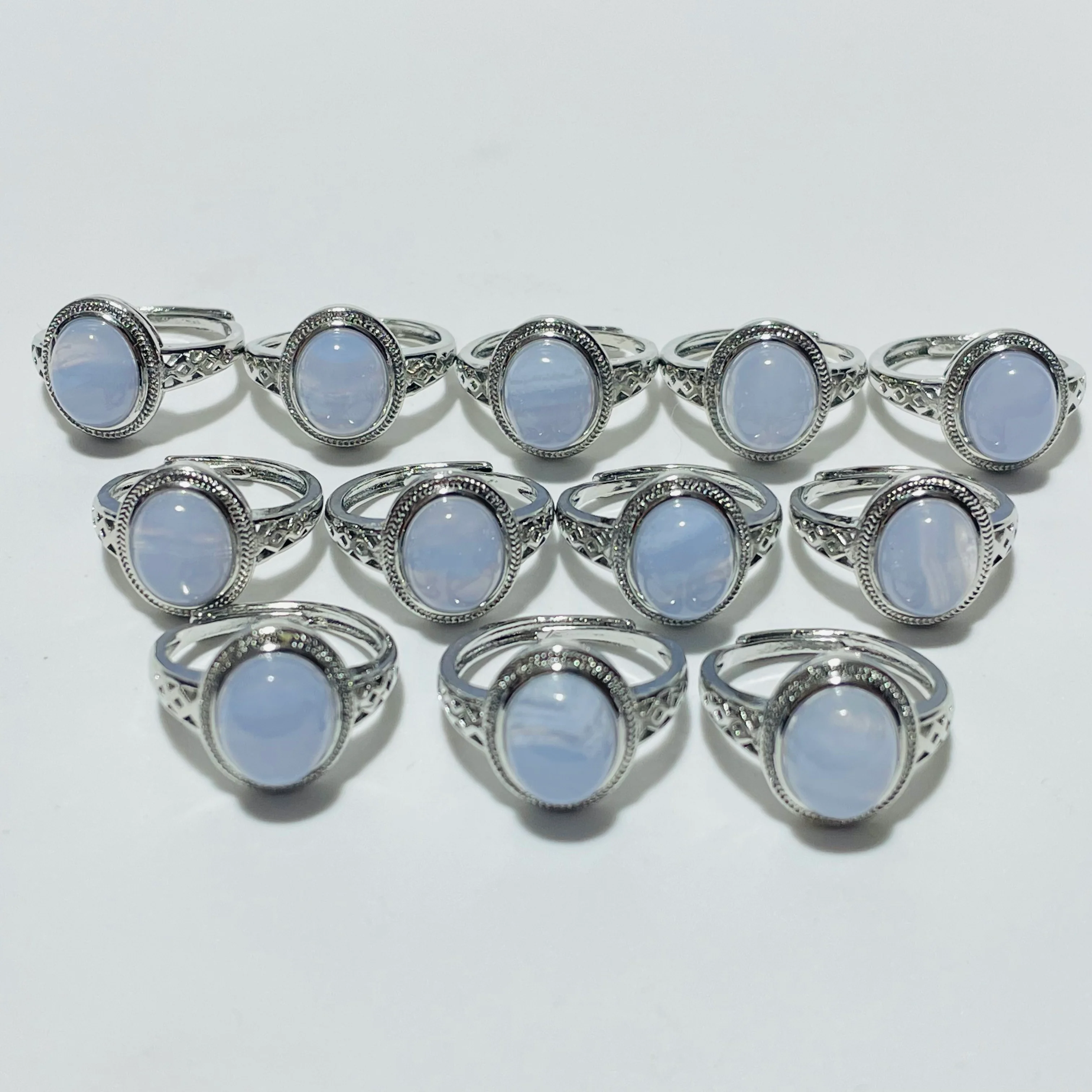 Beautiful Blue Lace Agate Ring Wholesale - Image 3