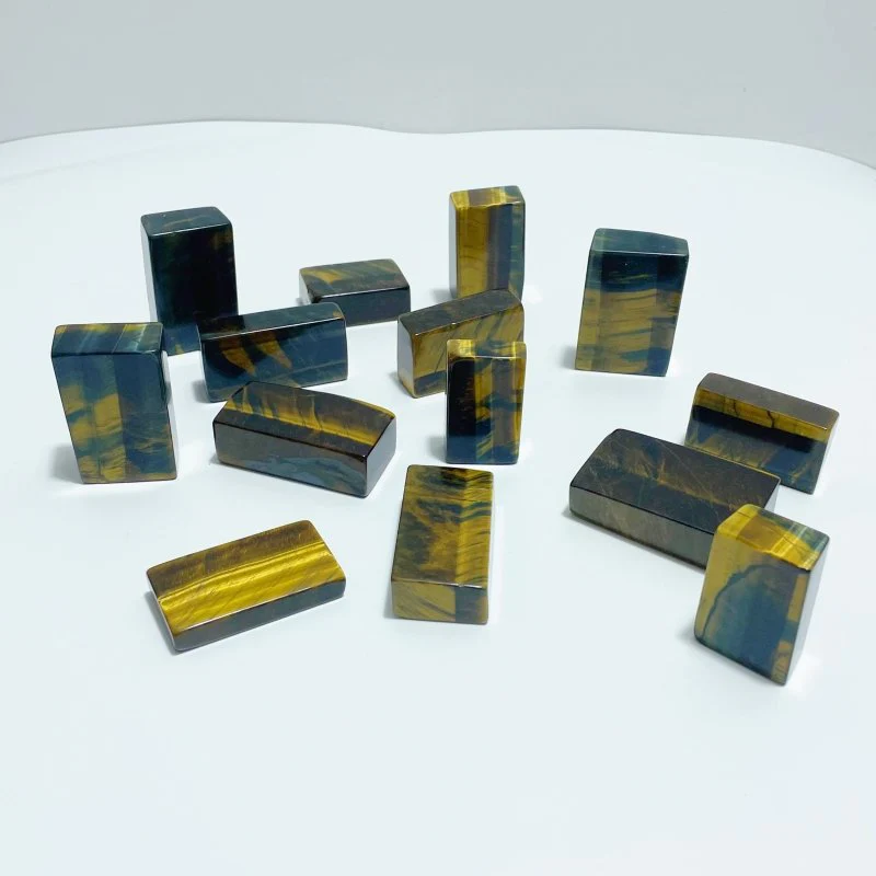 Blue Mixed Yellow Tiger Eye Cuboid Wholesale