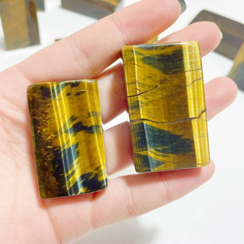 Blue Mixed Yellow Tiger Eye Cuboid Wholesale - Image 3