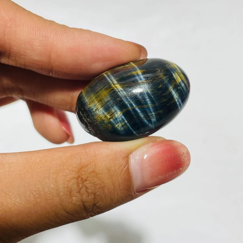 Blue Mixed Yellow Tiger Eye Tumbled Wholesale - Image 3