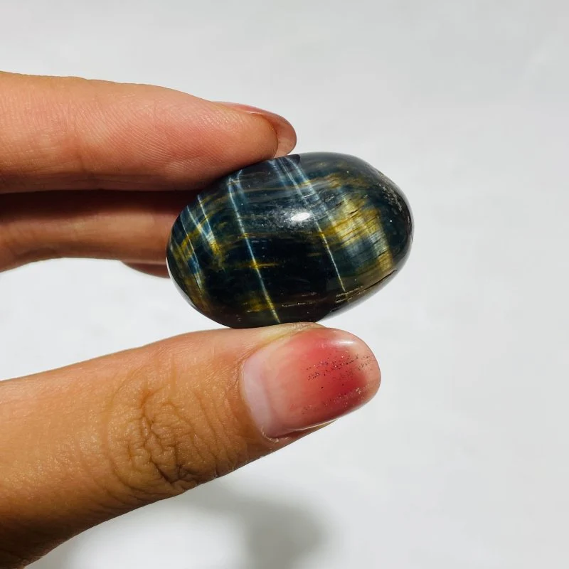 Blue Mixed Yellow Tiger Eye Tumbled Wholesale - Image 4
