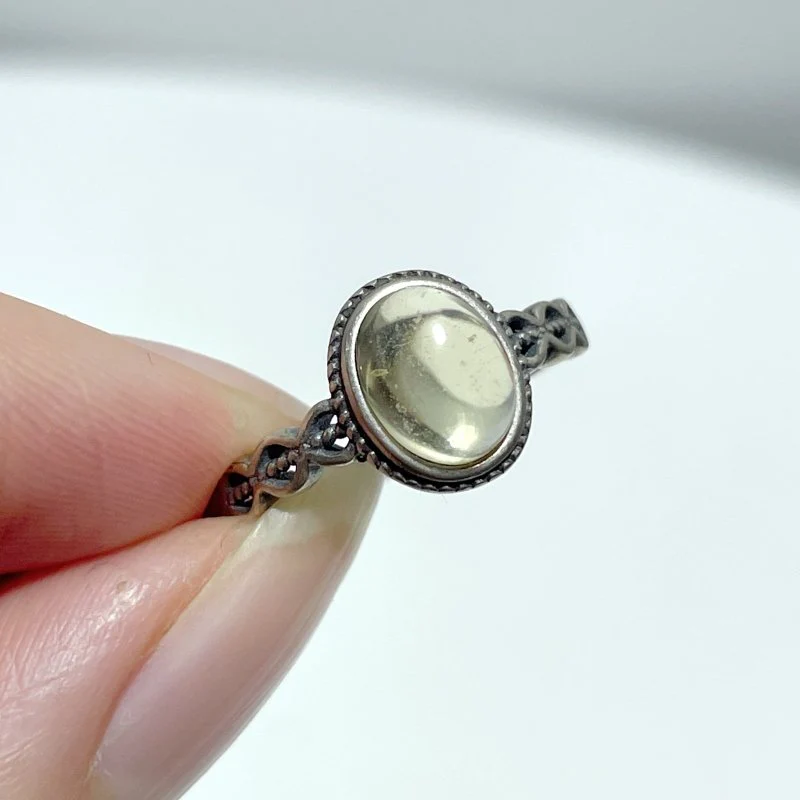 #B1 Silver Ring Wholesale Blue Moonstone Golden Rutile Garnet Black Tourmaline Ring - Image 7