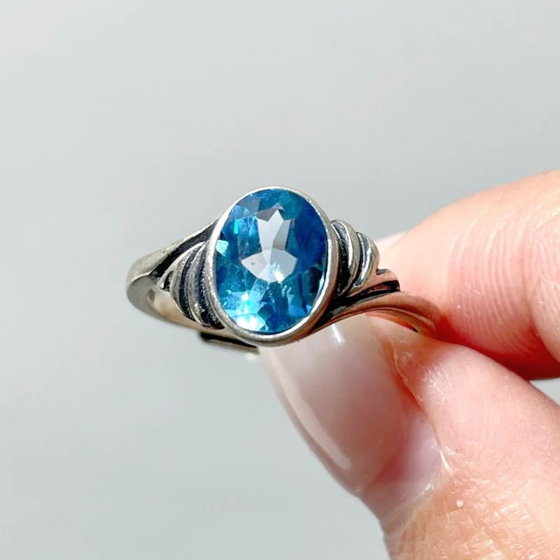 #B3 Silver Rings Wholesale Blue Moonstone Rutile Garnet Sunstone - Image 3