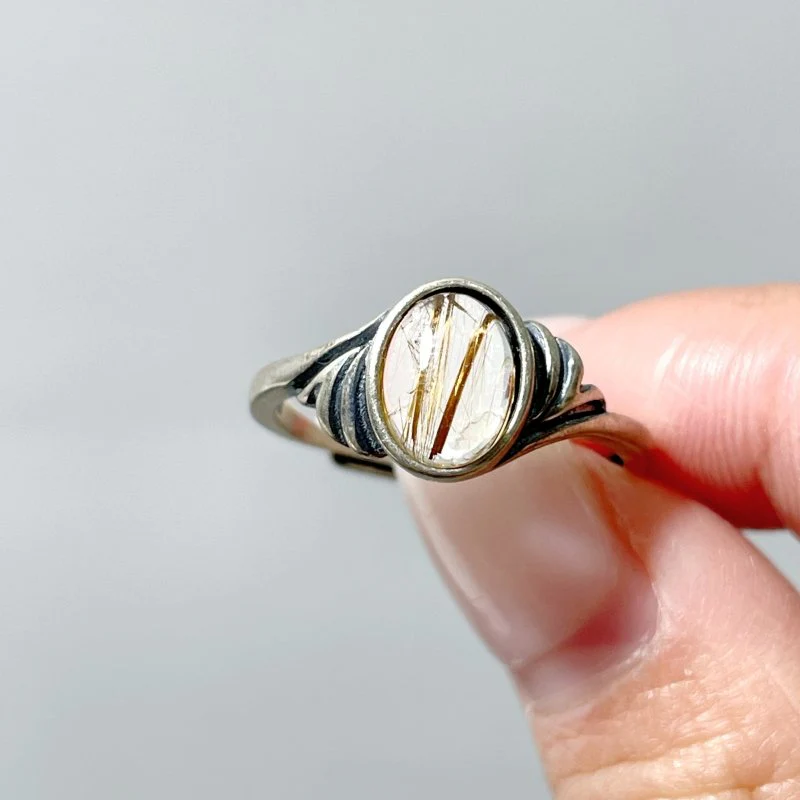 #B3 Silver Rings Wholesale Blue Moonstone Rutile Garnet Sunstone - Image 6