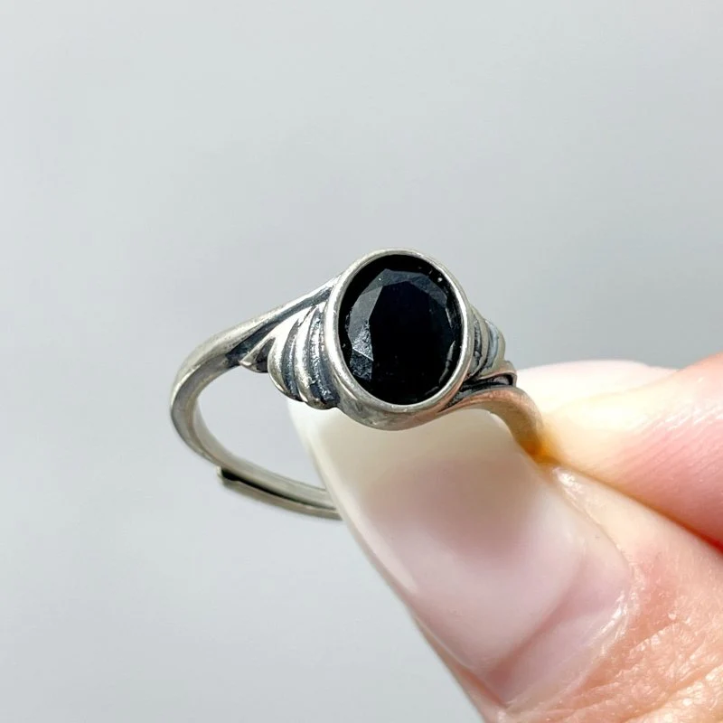 #B3 Silver Rings Wholesale Blue Moonstone Rutile Garnet Sunstone - Image 8
